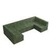 130.32" Modern Minimalist Corduroy U-Shape Modular Sectional Sofa, No Assembly Needed, 6-piece Free Combination Sofa - 4 of 4