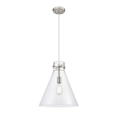 Newton Cone - 1 Light Pendant In Industrial Style-16.5 Inches Tall and 14 Inches Wide
