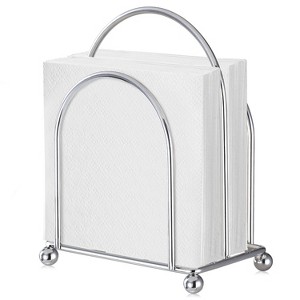 Modern Napkin Holder with 2 Slots, Freestanding Metal Tissue Dispenser for Kitchen Countertop, Dining, Hotel, Restaurant - 1 of 4