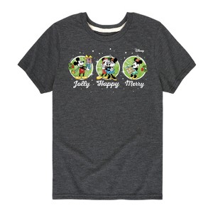Boys' - Disney - Jolly Happy Merry Short Sleeve Graphic T-Shirt - 1 of 4