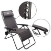 Timber Ridge FC-630-68080 Zero Gravity Locking Outdoor Patio Sun Lounger Recliner Lounge Chair with Cupholder, Gray - image 2 of 4
