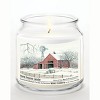 Courtside Market Winter Barn with Mill Winter Cranberry 12.8oz Soy Wax Candle Glass Jar with Brushed Silver Metal Lid - 2 of 3