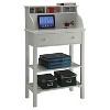 Designs2Go Office/Kitchen Storage Desk White - Breighton Home: Modern MDF Secretary with Open Shelf - 3 of 4