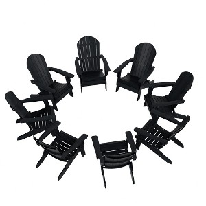 WestinTrends Tuscany HIPS¬¨‚Ä†Outdoor¬¨‚Ä†Patio¬¨‚Ä†Folding¬¨‚Ä†Adirondack¬¨‚Ä†Chair (Set of 8) - 1 of 4