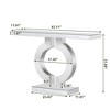 NicBex 31.69" H Modern Mirrored Console Table with O-Shaped Base Sofa Table for Entryway Living Room - 3 of 4