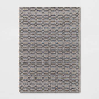 5' x 7' Offset Geo Outdoor Rug Gray - Project 62™