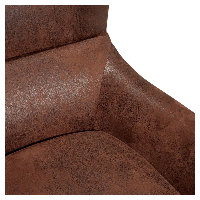 Lorenzo Studded Club Chair Brown - Christopher Knight Home, 4 of 9
