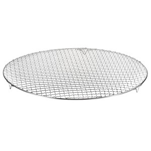 Unique Bargains Stainless Steel Round Cross Wire Barbecue Grill with Legs - 1 of 4