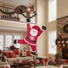 Resenkos 8.5-Ft Christmas Inflatable Reindeer and Climbing Santa - Multi-Color Red - 4 of 4