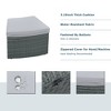 10-Piece Outdoor Patio Rattan Sofa Set with Cushions, Side Tables, Ottomans & Round Table – Light Gray PE Wicker Sectional Set - 3 of 4