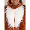 HalloweenCostumes.com Men's Plus Size Dashing Deer Costume | Furry Forest Animal Jumpsuit with Hood & Attached Antlers - 2 of 4