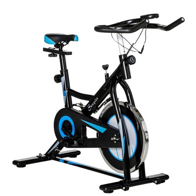 Soozier Vélo d'intérieur Vélo d'exercice Trainer Support stationnaire  Ventilateur Pliant Turbo (Noir) 