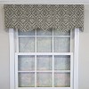 RLF Home 100% Cotton Corsica Regal  Fully lined Windows Rod Pocket Valance 50" x 17"  Gray - 2 of 4