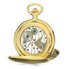 Black Bow Jewelry Charles Hubert Gold-Tone Stainless Steel White Dial 54mm Pocket Watch - 3 of 4