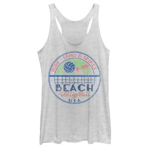 Women's Lost Gods Beach Volleyball USA Racerback Tank Top - 1 of 3
