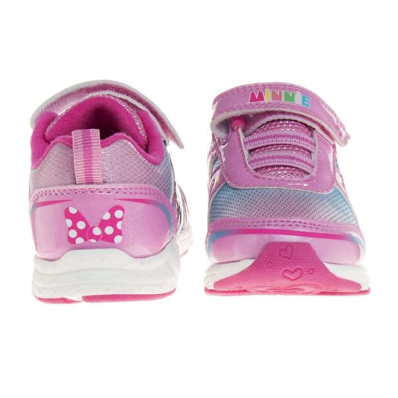 Disney Minnie Mouse Girls' Light Up Sneakers. (Toddler/Little Kids), 2 of 6