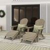 WestinTrends Tuscany HIPS Outdoor Patio Folding Adirondack Chairs with Ottomans (4-Piece Conversation Set) - 2 of 4