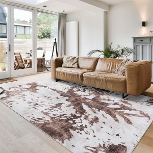 Crystal Print Animal Print Modern Casual Livingroom Dining Bedroom Flat Pile Easy Care Indoor Area Rug - 1 of 3