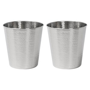 happimess Remi Modern Classic Textured Steel 2-Gallon Wastebasket - 1 of 4