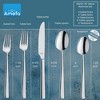 Amefa 20-Piece 18/10 Stainless Steel Flatware Set - Service for 4, High Gloss Mirror Finish, Dishwasher Safe & Rust Resistant - (Martin) - 2 of 4