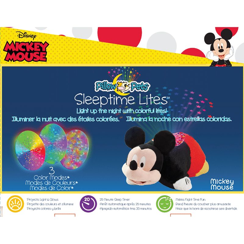 Disney Mickey Mouse Sleeptime Lite Plush LED Kids&#39; Nightlight Red - Pillow Pets, 6 of 9