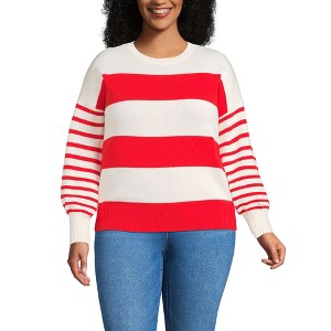 Lands' End Women's Drifter Jersey Crewneck Sweater - 1 of 3