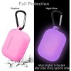 BONGEEK AirPods Pro Case Cover,Soft Silicone Protective Case Cover Skin for Apple AirPod Pro Charging Case Keychain Front LED Visible,Nightglow Purple - 4 of 4