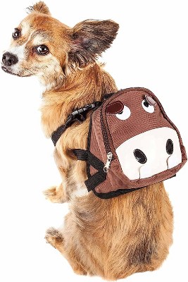Pet Life 'Mooltese' Large-Pocketed Compartmental Animated Dog Harness Backpack