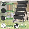 Homdox 5-Tier Vertical Garden Planter - 3.74FT Raised Bed Tower with Hooks for Vegetables & Flowers, Perfect for Patio Yard - 4 of 4