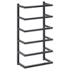 vidaXL Towel Rack Black Steel Towel Rack Rectangular Contemporary - 2 of 4