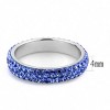 Slickblue Women’s Polished Stainless Steel Ring, Crystal Rhinestone Pave Design, Color Options, Sizes 5-10 - 3 of 4
