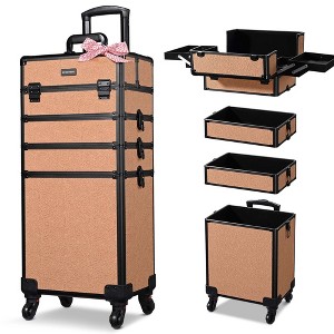 Byootique 4in1 Rolling Makeup Train Case Cosmetic Organizer Rococo - 1 of 4
