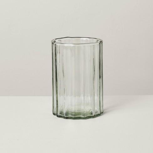 Fluted Glass Bathroom Tumbler Light Green - Hearth & Hand™ with Magnolia - image 1 of 4