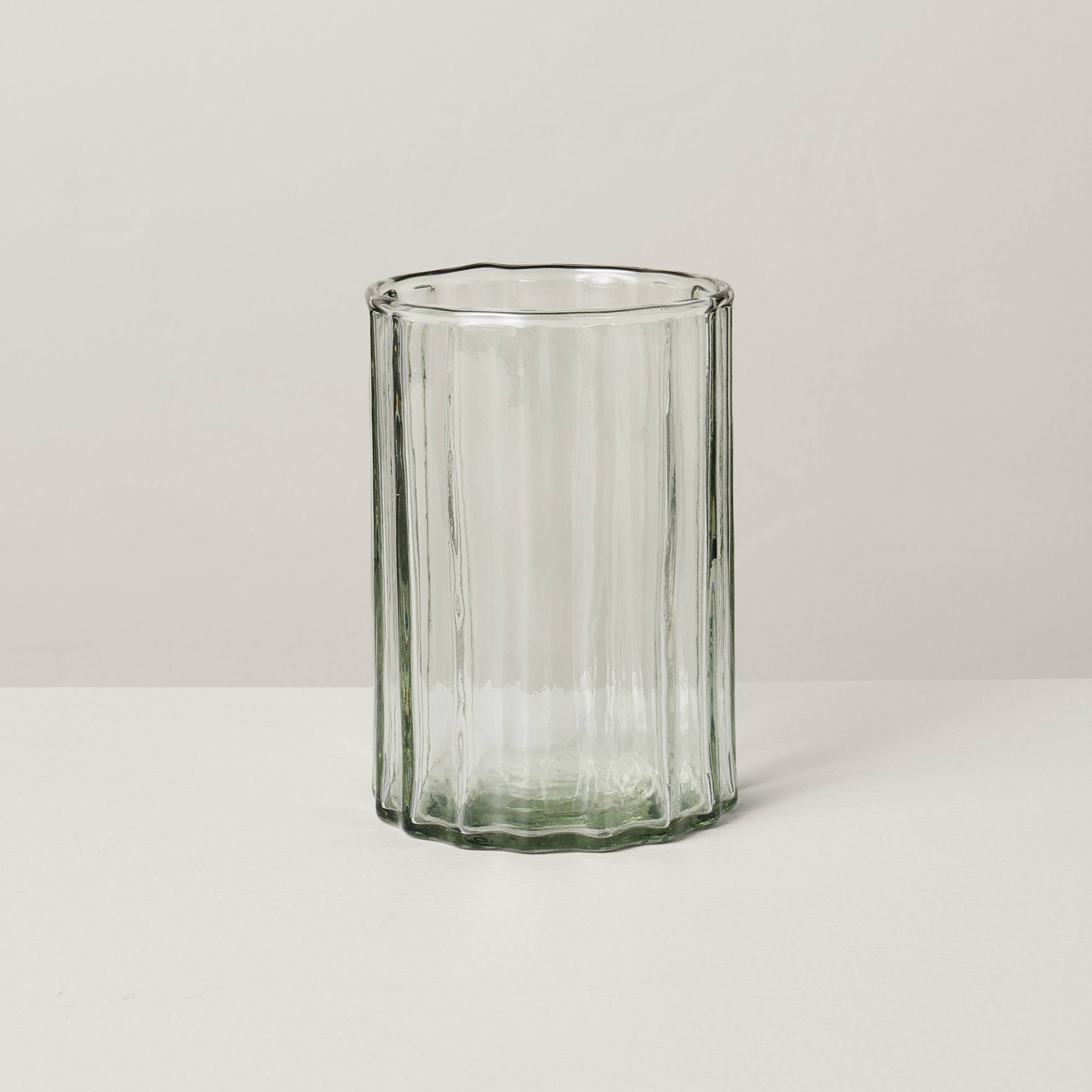 Fluted Glass Bathroom Tumbler Light Green - Hearth & Hand™ with Magnolia