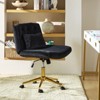 Nigel Modern Flannel Office Chair with Tilt and Adjustable Height Mecha|HULALA HOME - 3 of 4