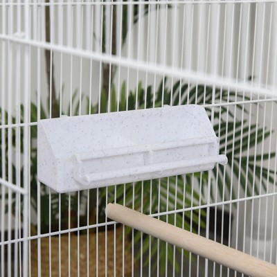 PawHut 54" Black Iron Rolling Aviary Bird Cage with Stand