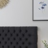 TiramisuBest Tufted Queen Bed Headboard, Modern Button, Adjustable Wood, Grey Fabric, 62x4x54 inches, 21 Pounds - 3 of 4