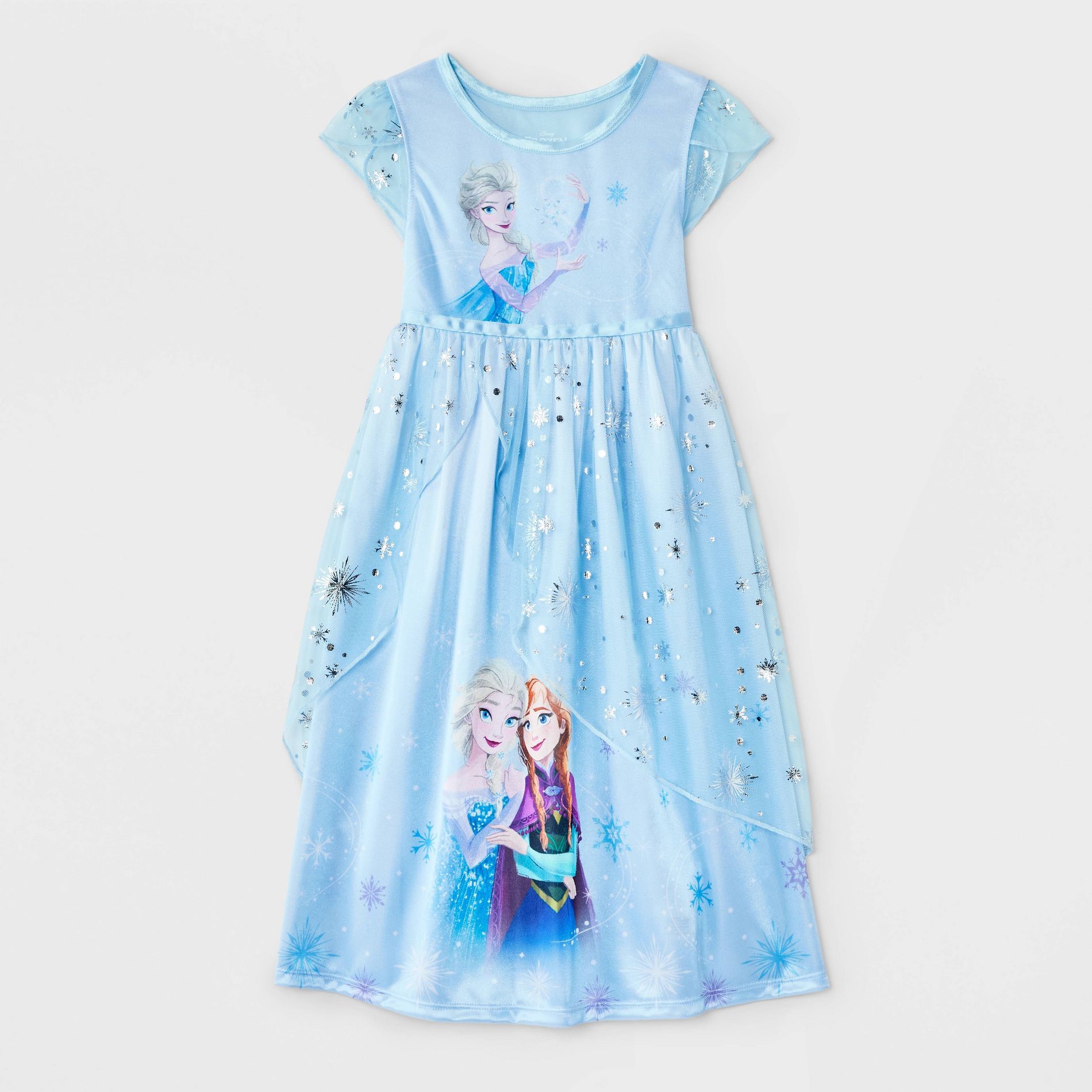 Toddler Girls' Frozen Elsa Fantasy Nightgown - Light Blue