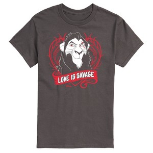 Men's - Disney Villains - Love Is Savage Short Sleeve Graphic T-Shirt - 1 of 4