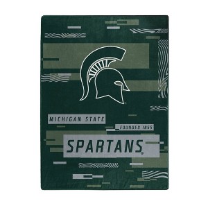 NCAA Michigan State Spartans Digitized 60 x 80 Raschel Throw Blanket - 1 of 4