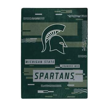 NCAA Michigan State Spartans Digitized 60 x 80 Raschel Throw Blanket