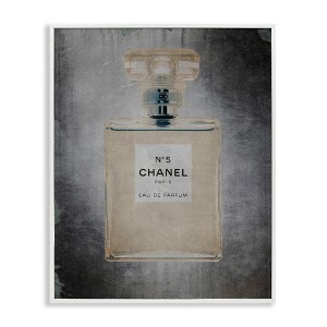 Stupell Industries Dark Fashion Brand Perfume Bottle Black Framed Giclee Art - 1 of 4