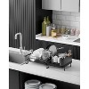 Attop Large Dish Drying Rack - Extendable Dish Rack, Multifunctional Dish Rack for Kitchen Counter Black - 4 of 4