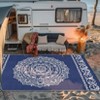 Outdoor Rug, Waterproof Durable Indoor/Outdoor RV Mat, Reversible Camping Carpet, Foldable Plastic Straw Rug for Patio, Porch - 3 of 4
