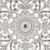 LuxenHome Distressed White Wood Flower Mandala 31.5" Round Wall Decor - image 4 of 4