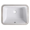 Whizmax Bathroom Vessel Sinks, Bathroom Sink, Ceramic Lavatory Vanity Vessel Sink with Overflow, Rectangle Sink, White - 4 of 4