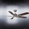 Urban Ambiance Luxury Traditional Ceiling Fan 15.1255''H x 54''W,  Brushed Nickel Finish,  Launceston Collection, UHP9310 - 4 of 4