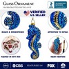 Exotic Seahorse Glass Christmas Ornament, Aquatic Beach Themed Nautical Decor| OrnamentallyYou - 3 of 4