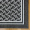 Gertmenian 7'8"x10' Paseo Soroa woven Indoor/Outdoor Accent Rug Black - 2 of 4