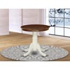 East West Furniture, Dining Table Mahogany & Linen White, EMT-MLW-TP - 2 of 2